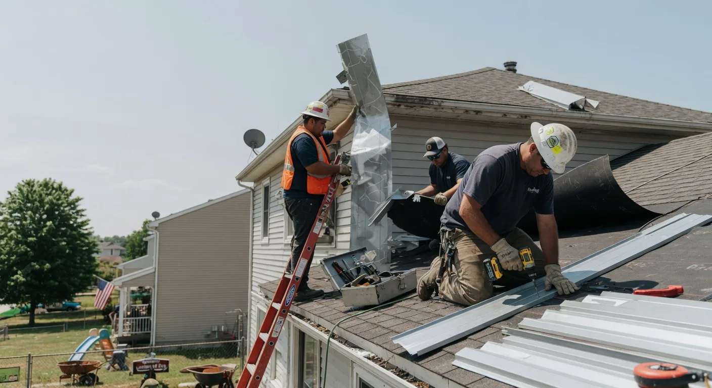 Storm Damage Metal Roof Repair in North Freedom, WI